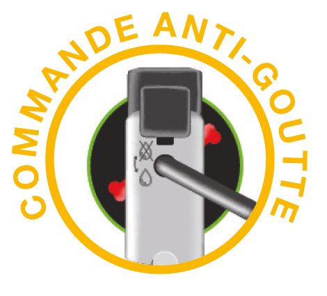 label Picto commande anti-goutte universel Picto commande anti-goutte universel