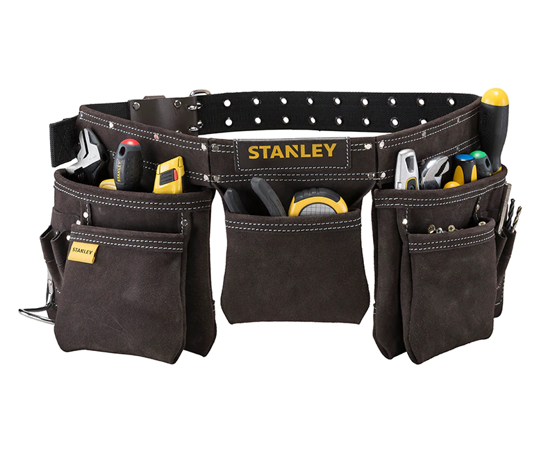 Porte-outils cuir double ceinture Stanley
