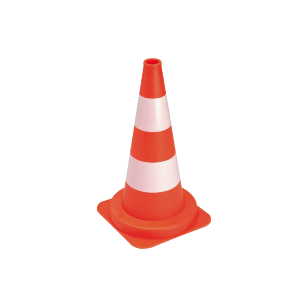 BALISE PVC ORANGE FLUO (Présentation) Balise pvc orange fluo