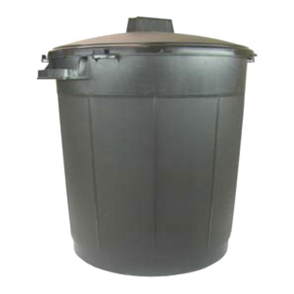 POUBELLE A GRAVATS POLYPROPYLENE 80 L AVEC COUVERCLE PB80 (Présentation) Poubelle a gravats polypropylene 80 l avec couvercle pb80