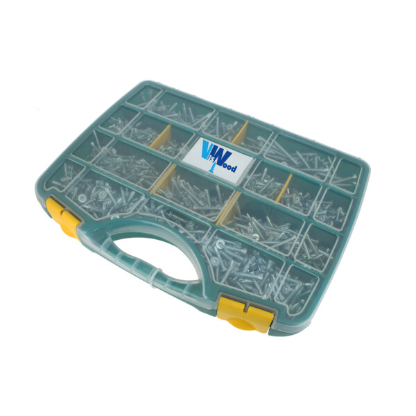 Coffret 1605 vis autoperceuses tf torx acier zingue