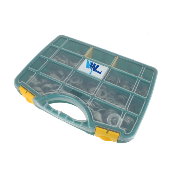 COFFRET 1020 RONDELLES ACIER ZINGUE (Présentation) Coffret 1020 rondelles acier zingue