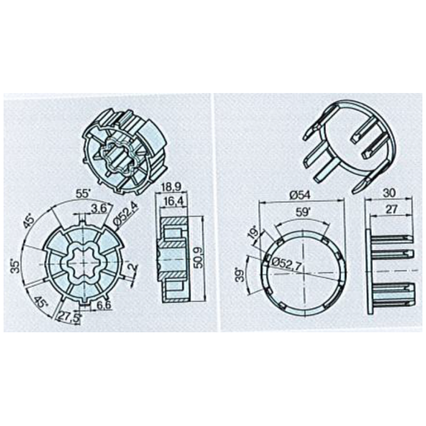 Adaptateur pour moteur standard