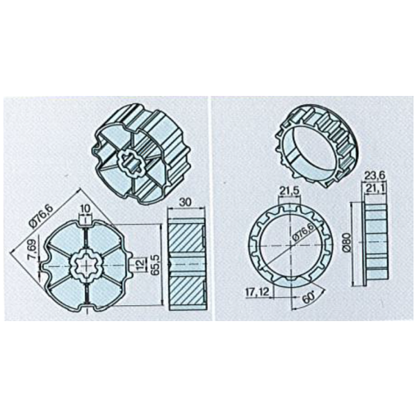 Adaptateur pour moteur standard