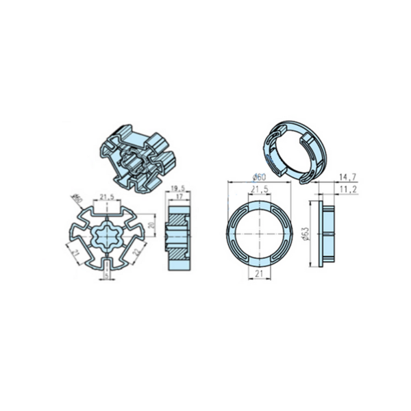 Adaptateur pour moteur standard