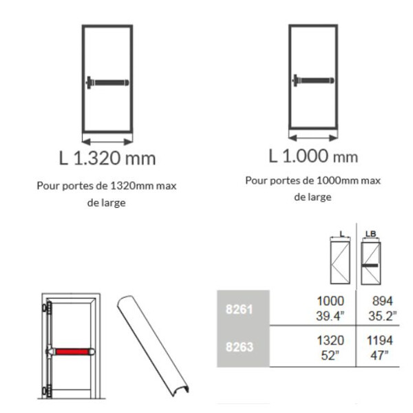 Barre de poussée push oltre
