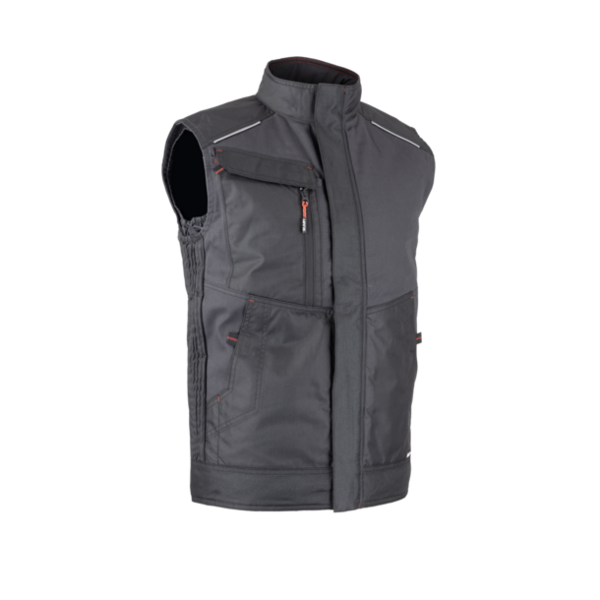 Bodywarmer cratere gris nuit/noir