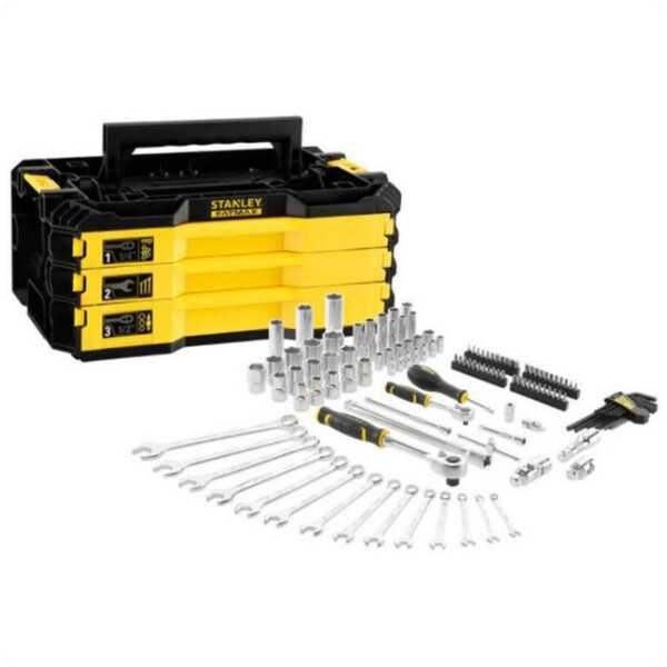 Boite 3 tiroirs outillée pro-stack™ – 126 pcs