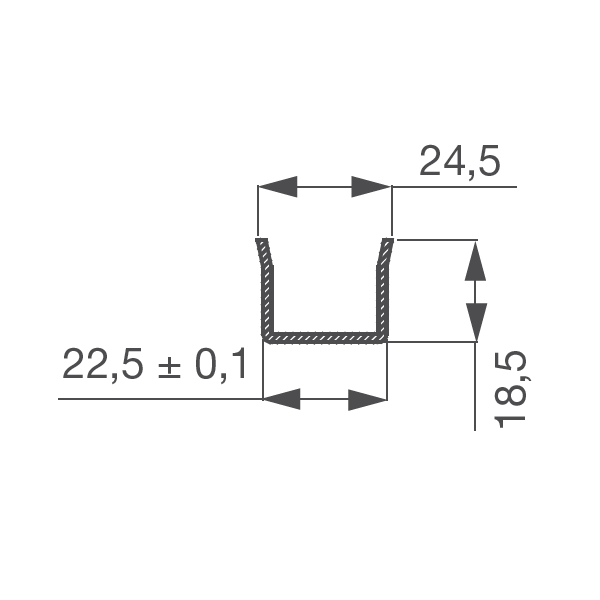 Passe-câble encastré avec ouverture izyx