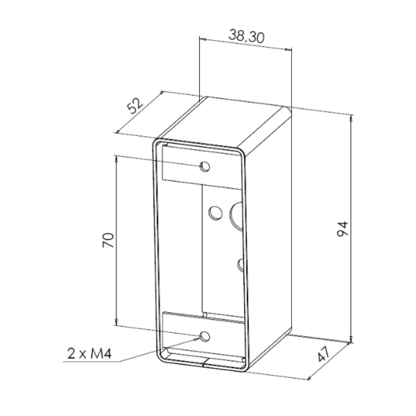 Boîtier applique sewosy