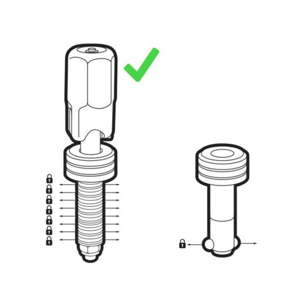 Boulon de fixation pour table de soudage ts