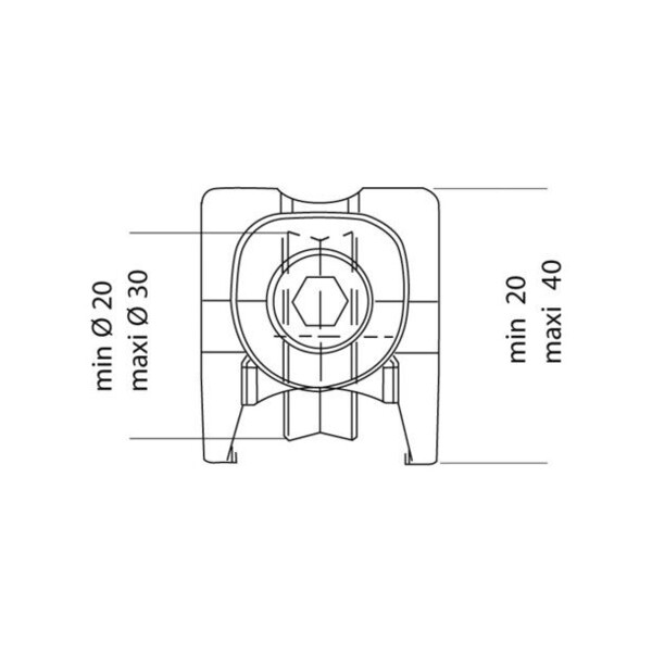 Chariot double réglable