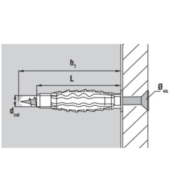 Cheville nylon galaxy
