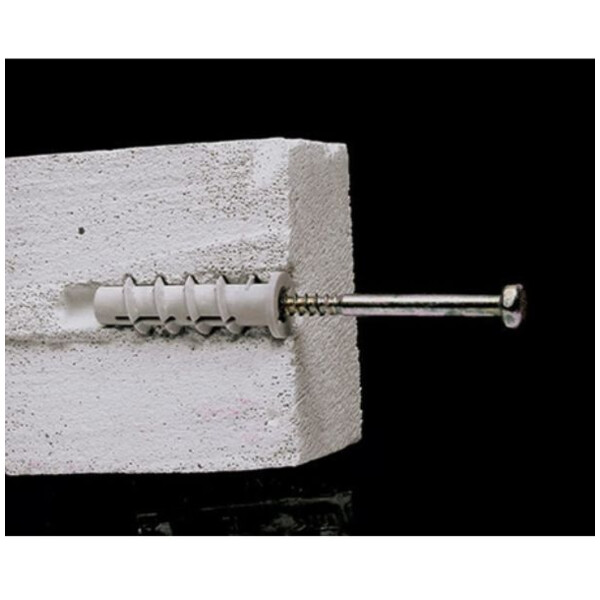 Cheville nylon pour béton cellulaire