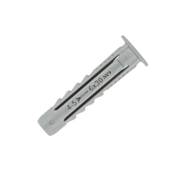 Cheville nylon quadruple expansion