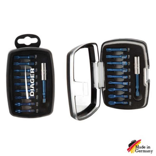 Coffret 10 embouts visseuse choc