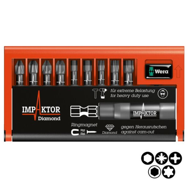 Coffret d'embouts bit-check 10 impaktor 1 sb (10 pieces)