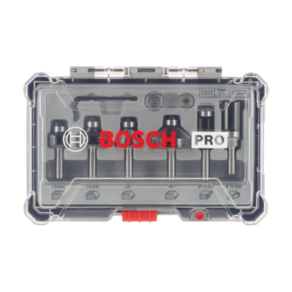 Coffret de fraises à araser et de bordage pro - 6 pièces