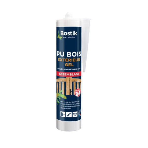 COLLE A BOIS PU BOIS EXTERIEUR GEL 310 ML (Présentation) Colle a bois pu bois exterieur gel 310 ml