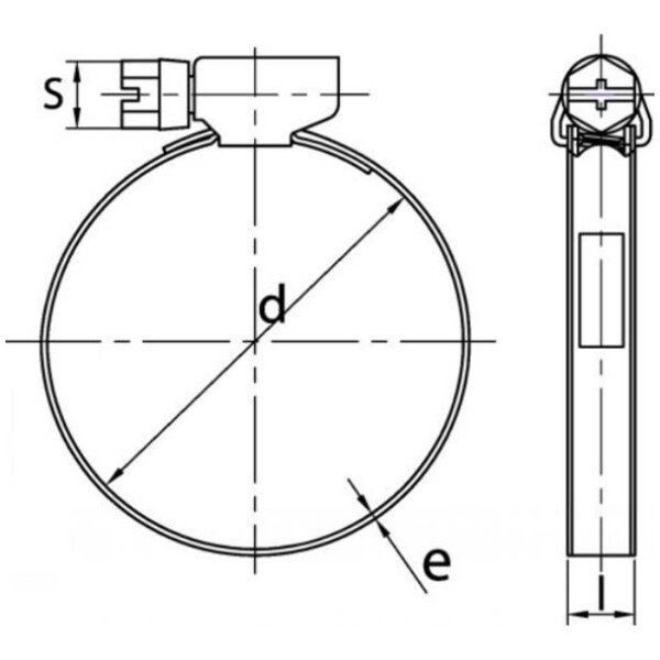 Collier de serrage acier zg