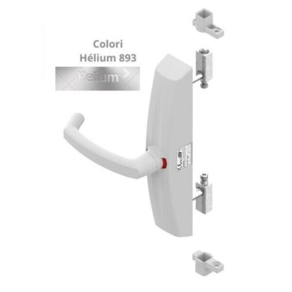 Crémone pompier encastrée à poignée tournante dualis