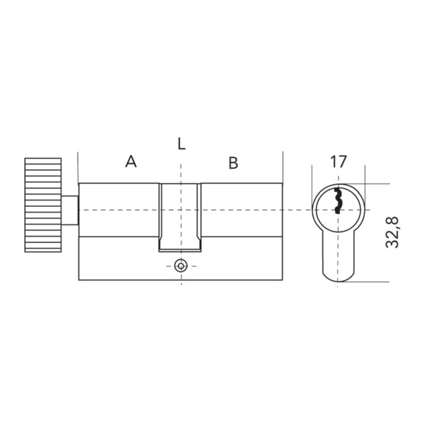 Cylindre à bouton rx - varié 5 clés