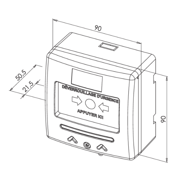 Dm vert shok 2 contacts + capot