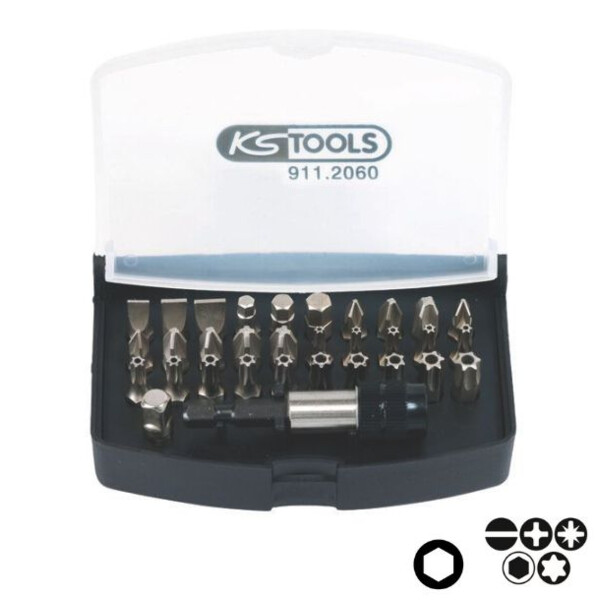 Embouts de vissage 1/4'' (jeu de 32)