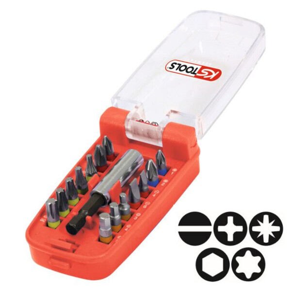 Embouts de vissage a code couleur torsionpower® 1/4''(jeu de 15)