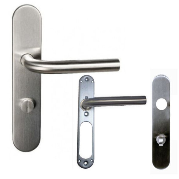 Ensemble sur plaque  "chantal" en l  inox 304