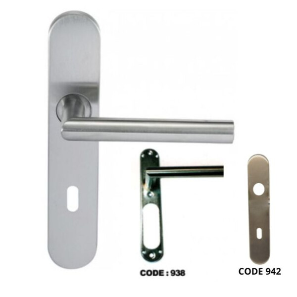 Ensemble sur plaque "noémie" angle vif inox 304