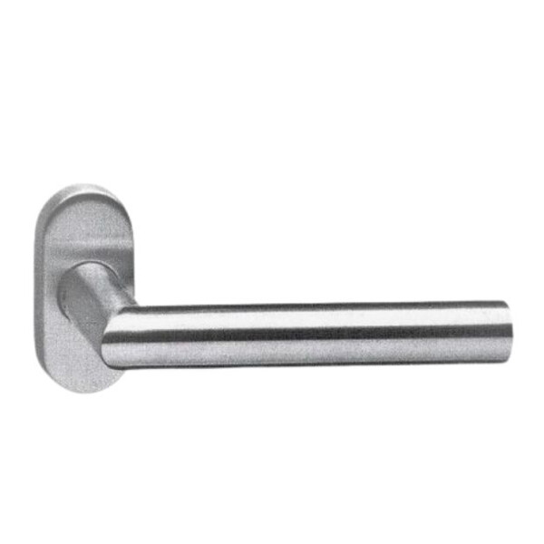 Ensemble sur rosace ovale " elsa angle vif " inox 304
