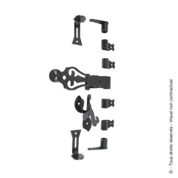 Espagnolette provence lacets rustiques - support securite