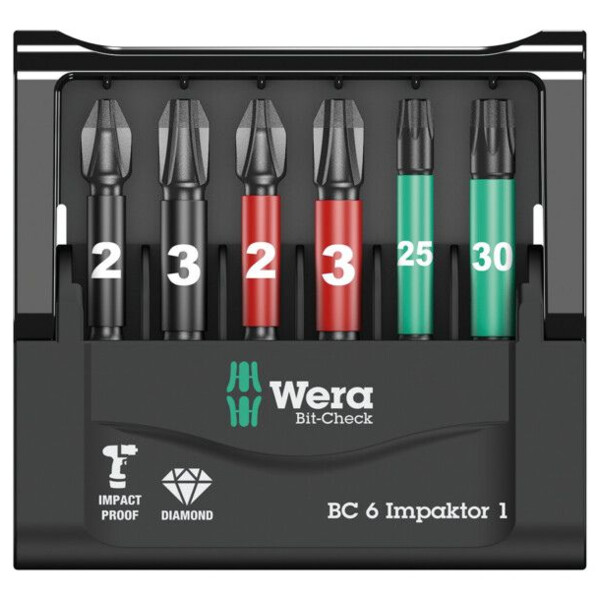 Etui d'embouts bit-check 6 impaktor 1 sb (6 pieces)