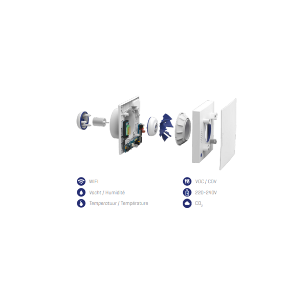 Extracteur d'air autonome connecte wave