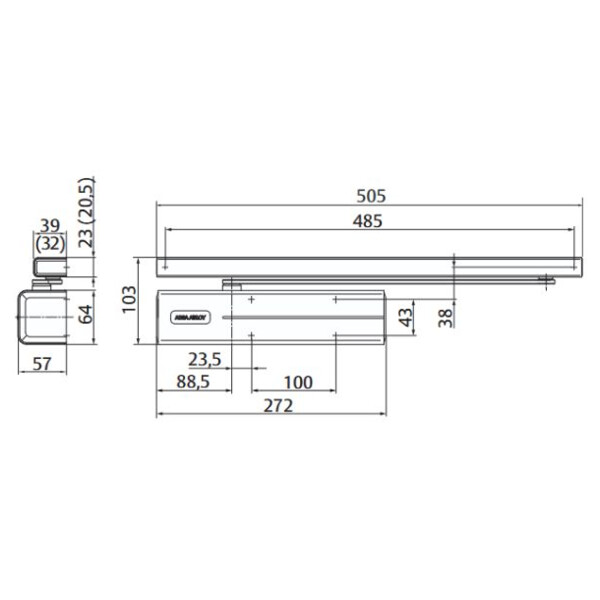 Ferme porte dc500