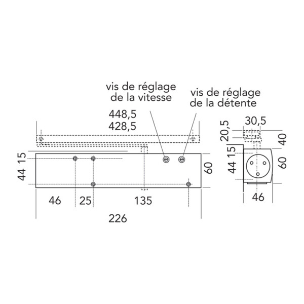 Ferme porte ts 3000 en3