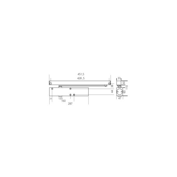 Ferme porte ts 5000 ec line