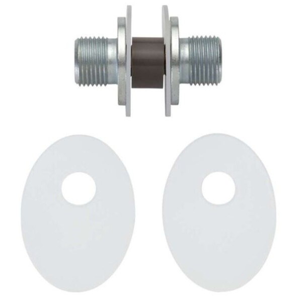 Kit de fixation poignée  de tirage double porte verre