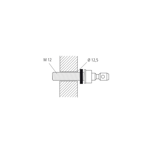 Fixation double traversante