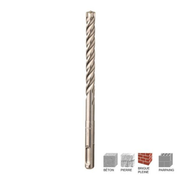 Foret béton sds+ 4g4 - 4 taillants