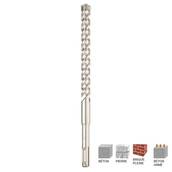 Foret béton sds+ rockfaster - 3 taillants