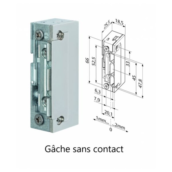 Gâche eff série 1-8 profix ii