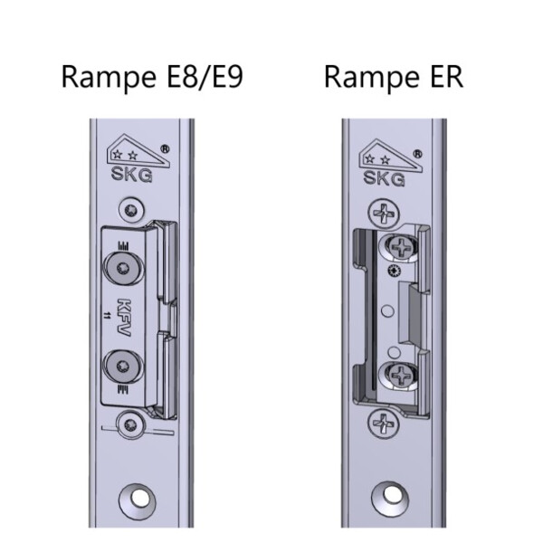 Gâche filante bs3700 standard - alu clamée