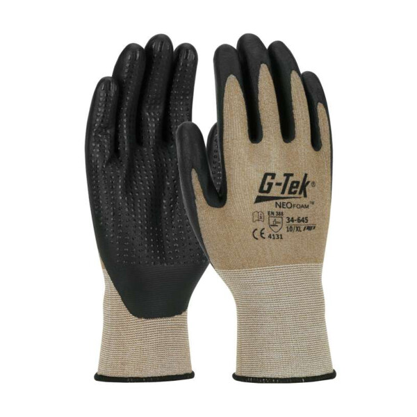 Gants manutention nylon j15 neofoam + picots 