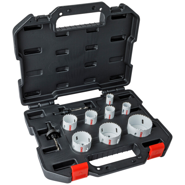 Trepan bimetal erko ''electricien'' (coffret de 10 pieces)