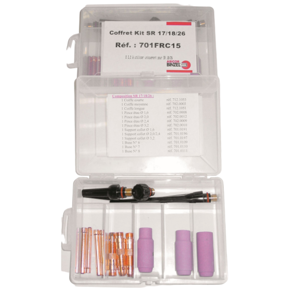 Coffret accessoires tig srl 17/18/26
