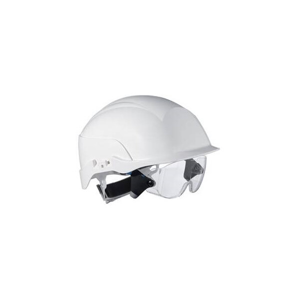 CASQUE SPECTRUM SURLUNETTE BLANC VENTILE (Présentation) Casque spectrum surlunette blanc ventile