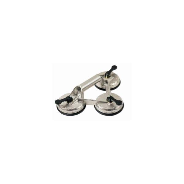 VENTOUSE DE PREHENSION TRIPLE ALUMINIUM 100 KG (Présentation) Ventouse de prehension triple aluminium 100 kg