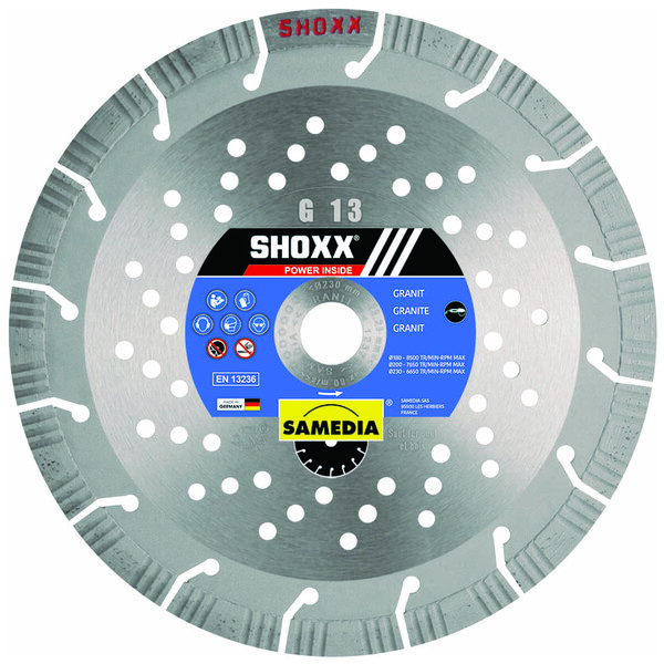 Disque diamant granit/beton shoxx g13